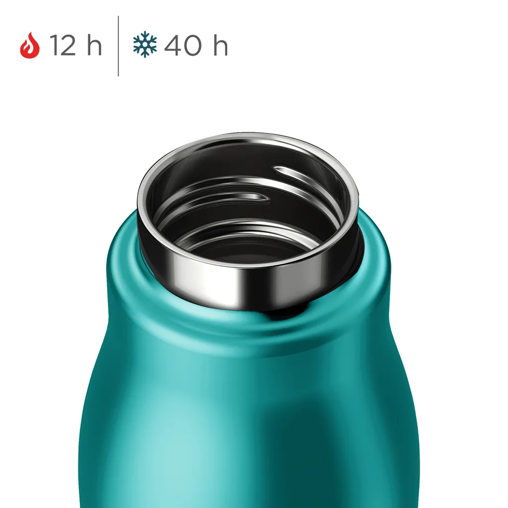 Zoku Turquoise 500ml Stainless Steel Bottle